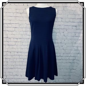Halogen Navy Blue Fit and Flare Dress Size…